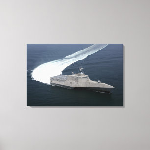 Bestrijding van de onafhankelijkheid van het schip canvas afdruk