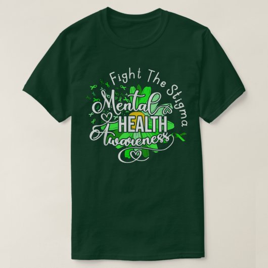 Bestrijding van de Stigma Mental Health Awareness T-shirt (Design voorkant)