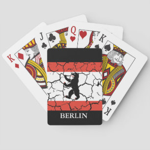 Bestrijding van de vlag van Berlijn Pokerkaarten