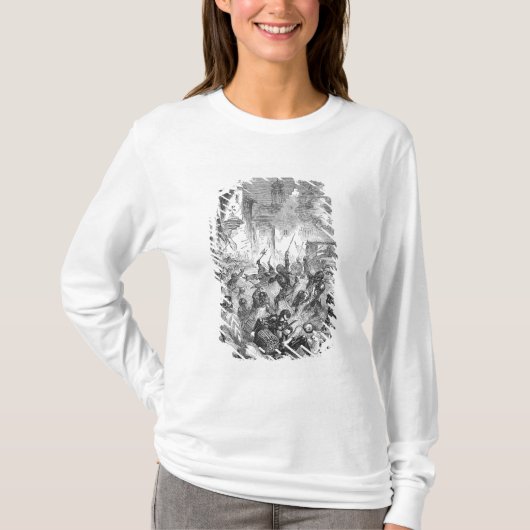 Bestrijding van Engelse en Franse overnachten T-shirt (Voorkant)