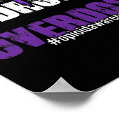 Bestrijding van geneesmiddelen Overdosering Opioïd Poster (Hoek)