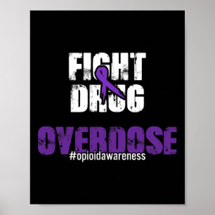 Bestrijding van geneesmiddelen Overdosering Opioïd Poster