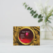 BESTRIJDING VAN GRIFFINS MONOGRAM, gouden zwarte r Visitekaartje (Staand voorkant)