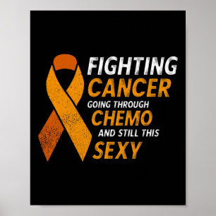 Bestrijding van kanker leukemie en bewustzijn van  poster