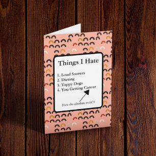 Bestrijding van kanker lichte Humor Kaart