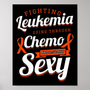 Bestrijding van leukemie Bloedkanker Chemotherapie Poster