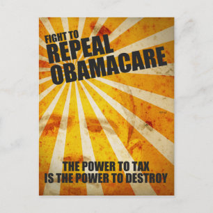 Bestrijding van Obamacare Briefkaart