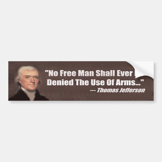 Bestrijding van Pistool - Rechten van de Pistool Bumpersticker (Voorkant)