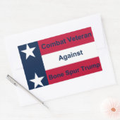 Bestrijding veteraan tegen Trump Rechthoekige Sticker (Envelop)