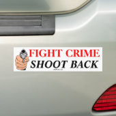 Bestrijdingsmisdaad Bumpersticker (Op auto)