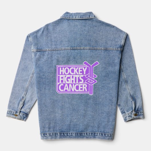 Bestrijdt kanker denim jacket (Achterkant)