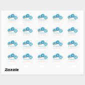 Bestrooid met liefde  ronde Stickers (Vel)