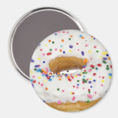 Bestrooide donut koelkast of locker magneet (Voorkant / Achterkant)