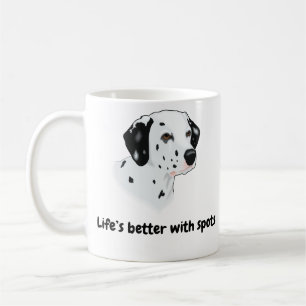 BESTSELLER! Dalmatische Mok - Het leven is beter