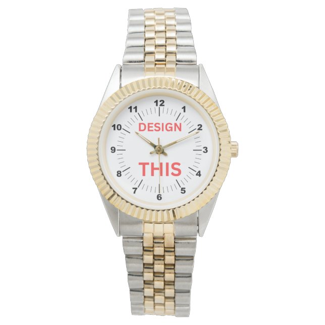 BESTSELLER! Dames horloge - ⌚Two-Tone (Voorkant)
