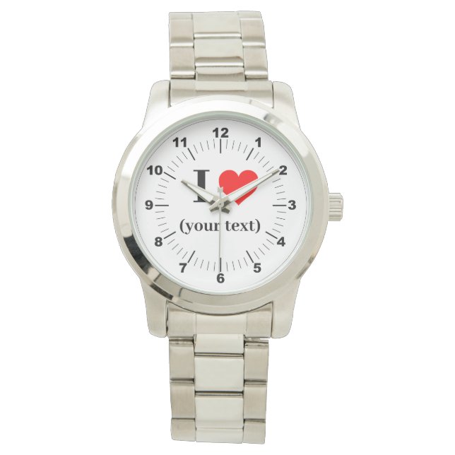 BESTSELLER ! Femme I ❤️ Montre d'argent surdimensi (devant)