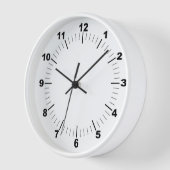 BESTSELLER! Klok, 10 "Rond Wit Hout Lijst 🕗 (Hoek)