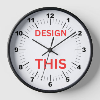 BESTSELLER! Klok, 10 "Rond Zwart Hout Lijst 🕗