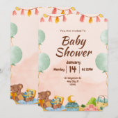 BESTSELLER! uitnodiging tot baby shower (Voorkant / Achterkant)