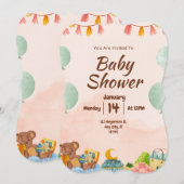 BESTSELLER! uitnodiging tot baby shower (Voorkant / Achterkant)