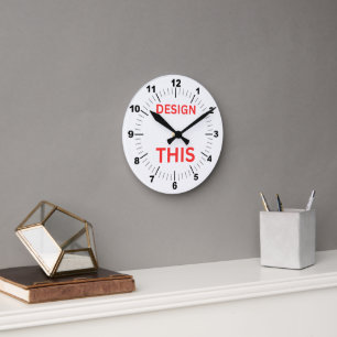BESTSELLER! Wandklok, 8" Ronde Acryl 🕗 Klok