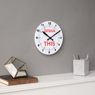 BESTSELLER! Wandklok, 8" Ronde Acryl 🕗 Ronde Klok