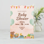 BESTSLELER ! Invitation baby shower (Debout devant)