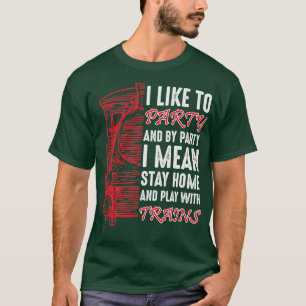 Bestuurder die de trein over de sporen rijdt 2 t-shirt