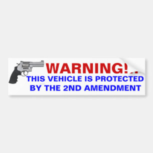 Bestuurder draagt bumpersticker