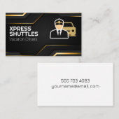 Bestuurder en auto logo visitekaartje (Voorkant / Achterkant)