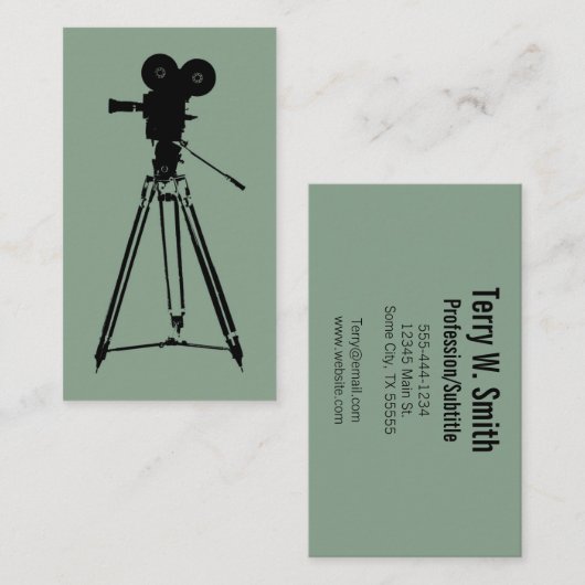 Bestuurder filmmaker visitekaartje (Voorkant / Achterkant)