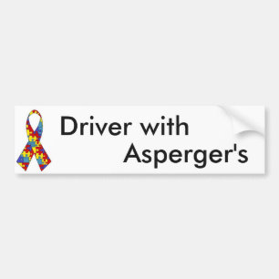 Bestuurder met Asperger Bumpersticker