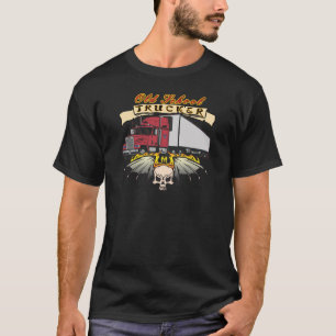 Bestuurder oude schoolvrachtwagen t-shirt