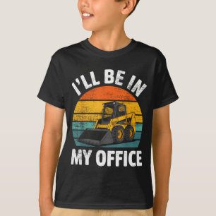 Bestuurder Skid Steer Constructie Zware Uitrusting T-shirt