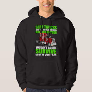 Bestuurder van een vrachtwagen voor 18-wiel vracht hoodie