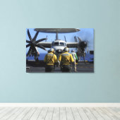 Bestuurders van stuurhut canvas afdruk (Insitu (Houten vloer))