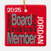 Bestuurslid Buitengewoon DOUANE Keramisch Ornament (Voorkant)