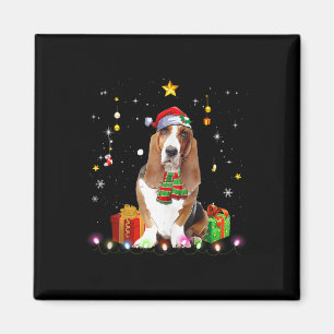 Bet Hound Dog Tree Kersttrui Xmas Dogs Gift Magneet