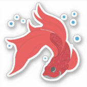 Beta Fish Sticker (Voorkant)
