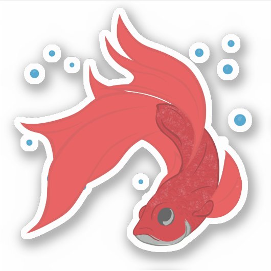 Beta Fish Sticker (Voorkant)