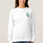 Bêta sweatshirt de phi de sigma (ovale) (Devant)