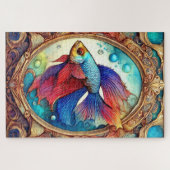 Beta Vis in Aquarel Legpuzzel (Horizontaal)