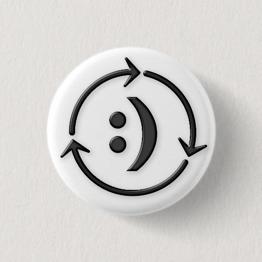 Betaal het Voorwaartse Bak Ronde Button 3,2 Cm (Voorkant)