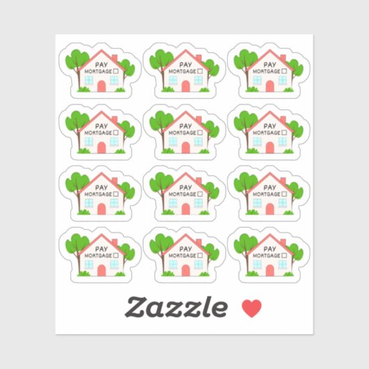 Betaal Hypotheek Budget Planner Tracker Kalender Sticker (Vel)