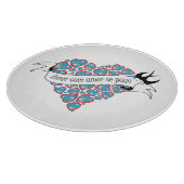 Betaal liefde met geïllustreerd Portugees spreekwo Snijplank (Hoek)