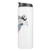 Betaal liefde met geïllustreerd Portugees spreekwo Thermosbeker (Geroteerd rechts)