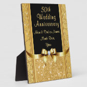 Betaalbaar 50 jaar Jubileum cadeau voor ouders Fotoplaat (Zijkant)