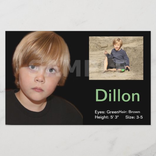 Betaalbaar model Comp Kaarten Kinder (Voorkant)