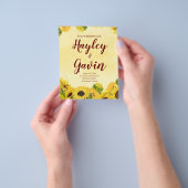 Betaalbare elegantie voor uw speciale dag flyer (Hand)