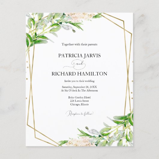 Betaalbare Griekse Geometrische Weddenschap (Voorkant)